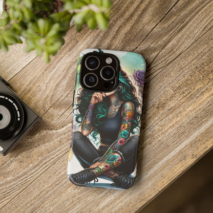 Urban Wildflower – Edgy Tattooed Beauty Mobile Cover