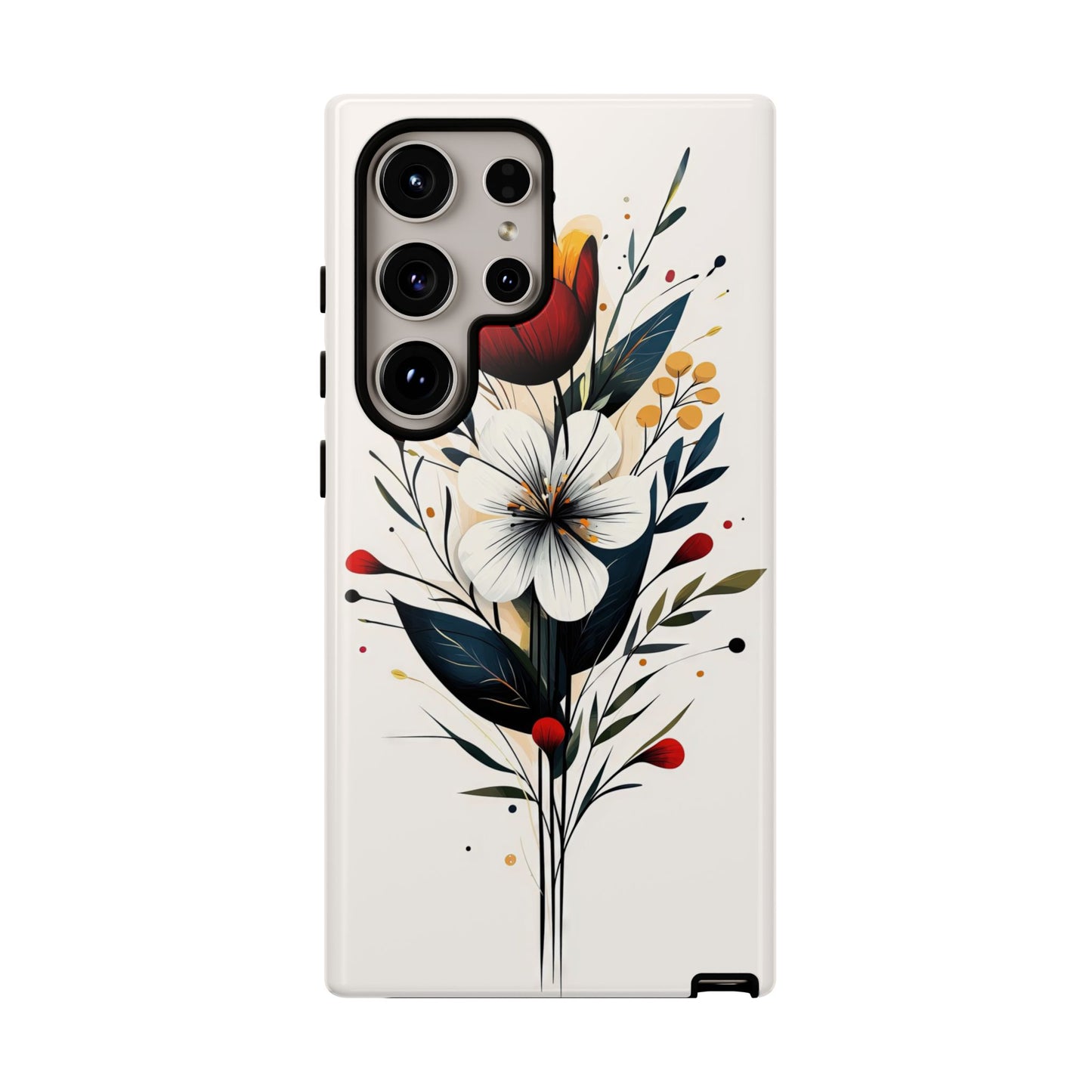 Wild Bloom – Minimal Floral Phone Case for iPhone, Pixel & Samsu