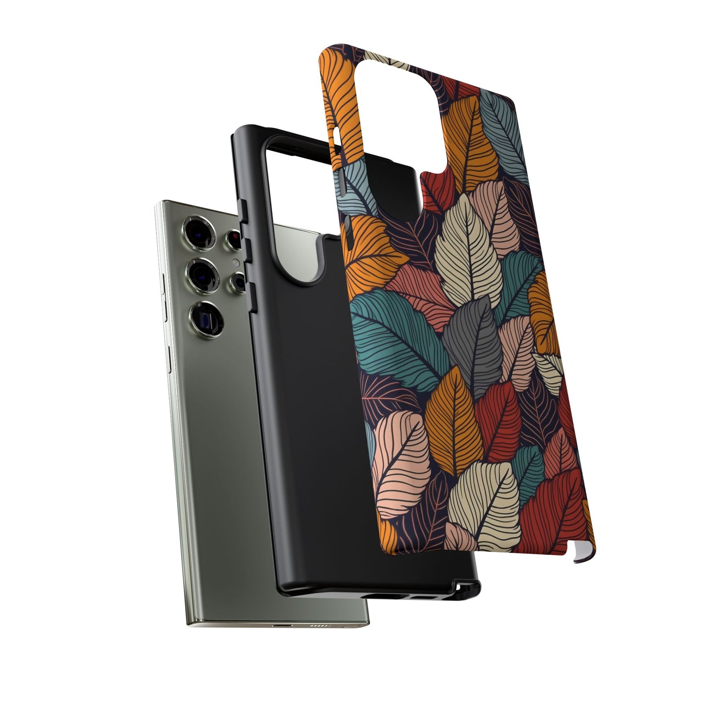 Colorful Abstract Leaves Pattern Design