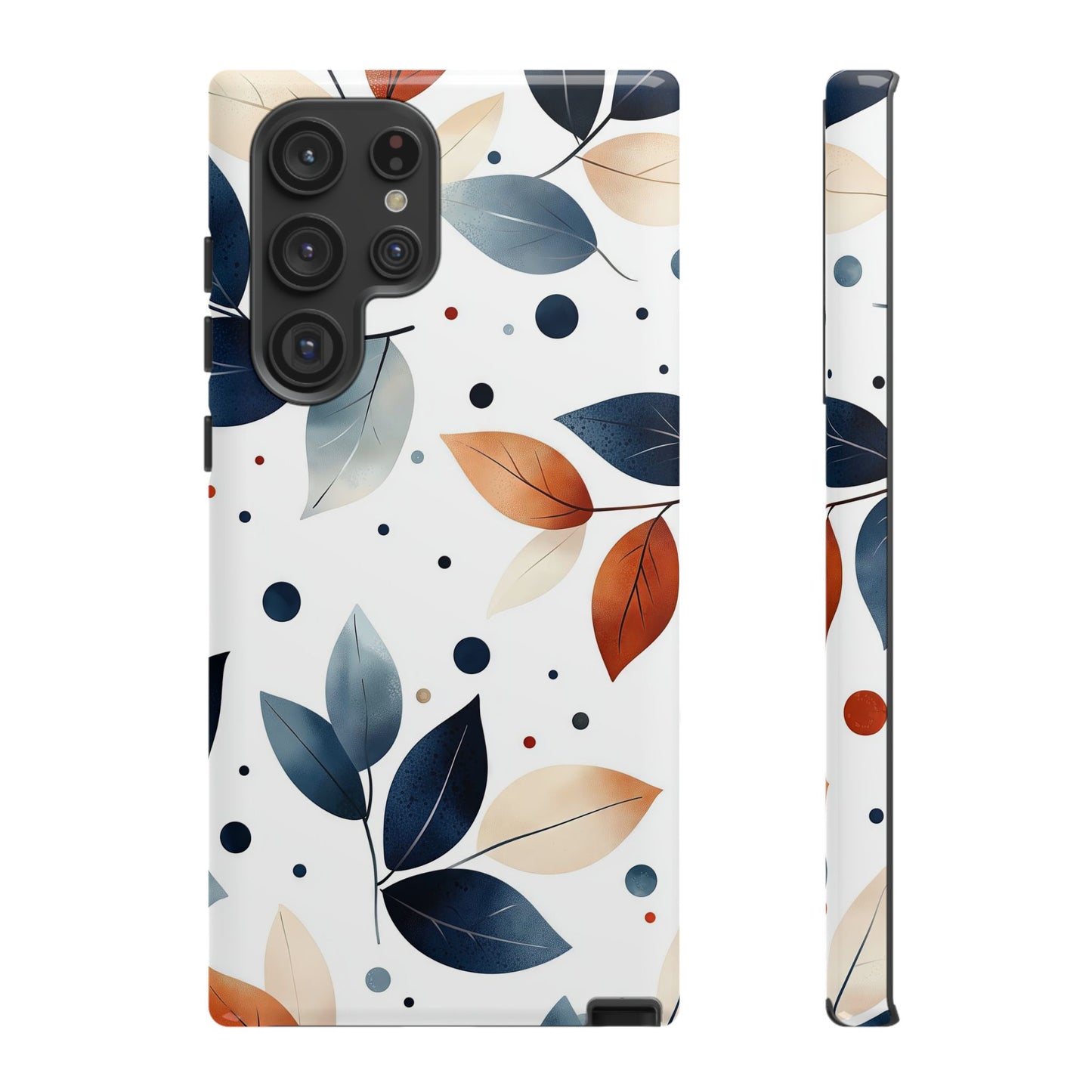 Autumn Breeze Leaf Pattern Phone Case | Elegant Botanical Design for iPhone, Samsung & Google Pixel