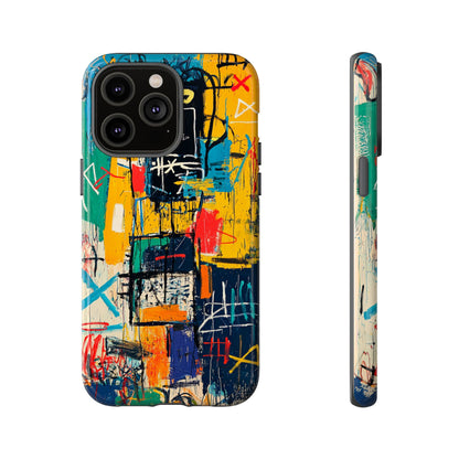 Basquiat Phone Case – Urban Street Art Design - iPhone, Samsung & Google Pixel Cover - Artistic Painting Case,  Art Lover Gift