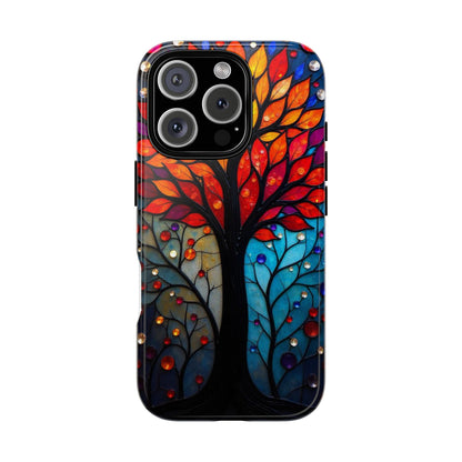 Stained Glass Tree: Vibrant Elegance for Your Case