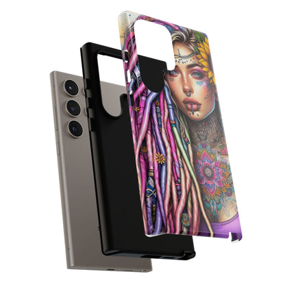 Boho Mandala Goddess – Ethereal Tattoo Art Mobile Cover