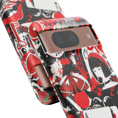 Bold Red & Black Ace Card Phone Case