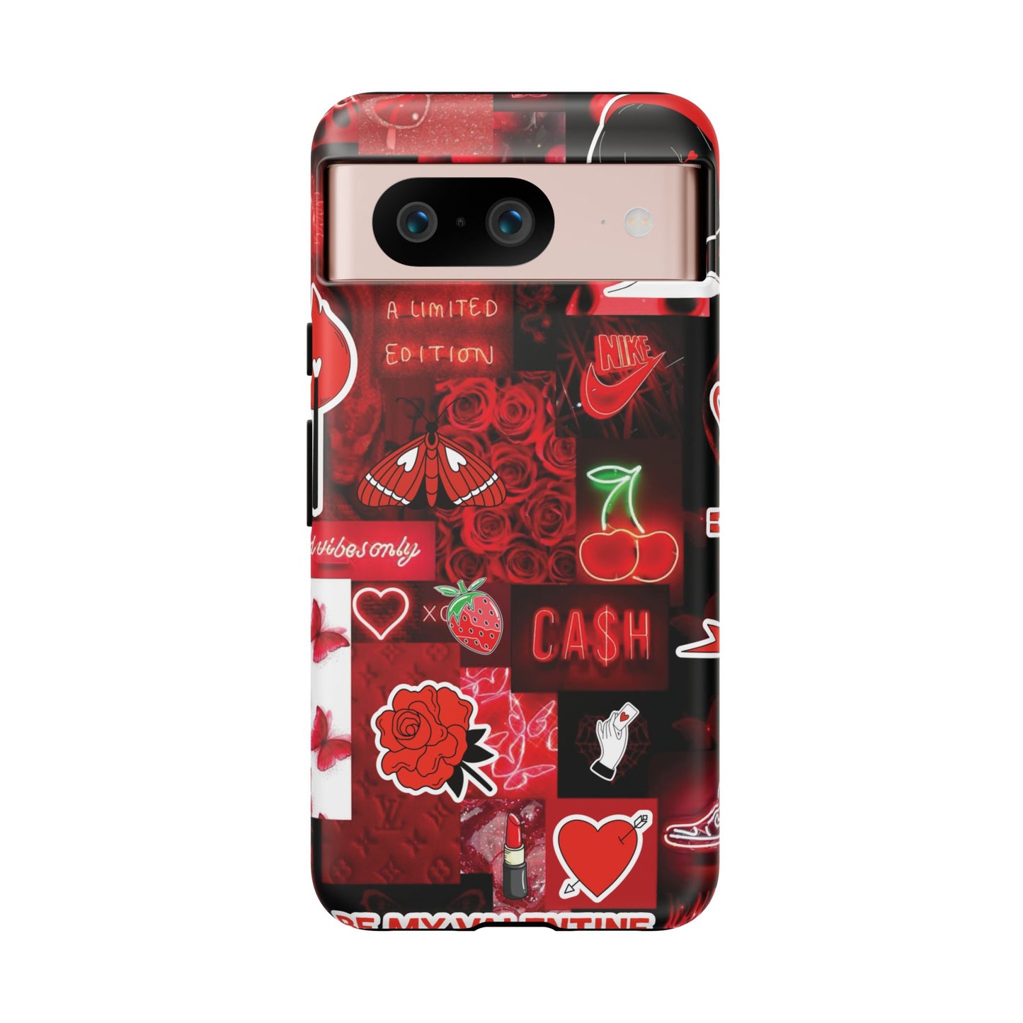 Red Pop Art Neon Vibes Phone Case