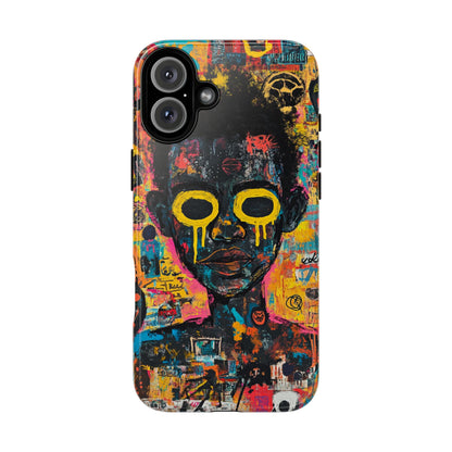 Basquiat Artwork Phone Case – Unique Graffiti Design– iPhone, Samsung & Google Pixel Cover - Artistic Painting Case, Art Lover Gift