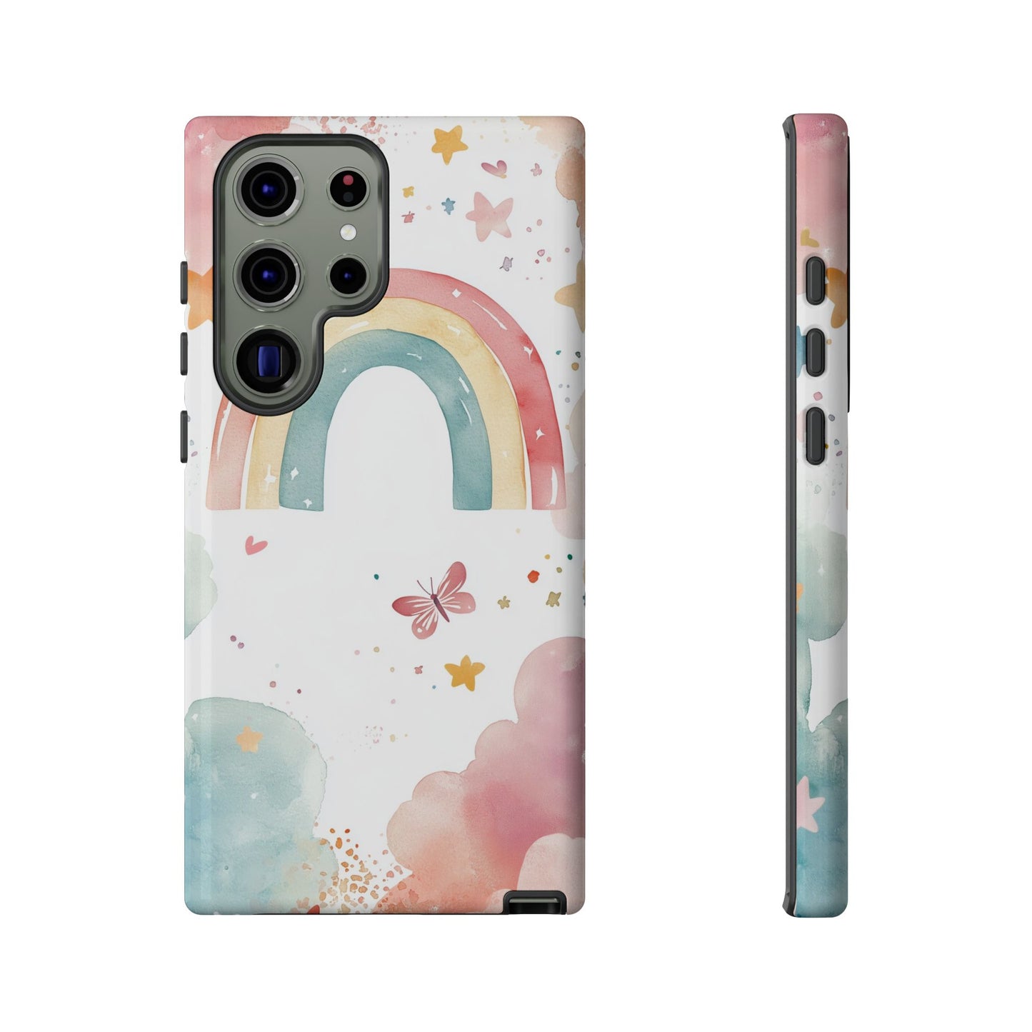Rainbow Whimsy Watercolor Phone Case for iPhone, google Pixel & Samsung