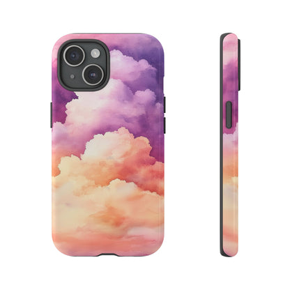 Cotton Candy Skies Watercolor Phone Case for iPhone, google Pixel & Samsung