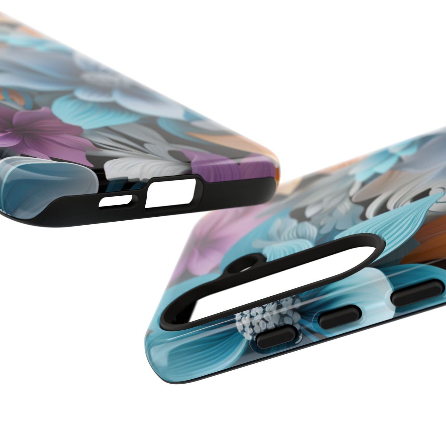 Elegant 3D Floral Bloom Mobile Case – Vivid & Artistic