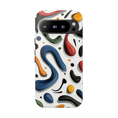 Color Cascade – Glossy Abstract Blob Case for iPhone, Pixel & Samsung