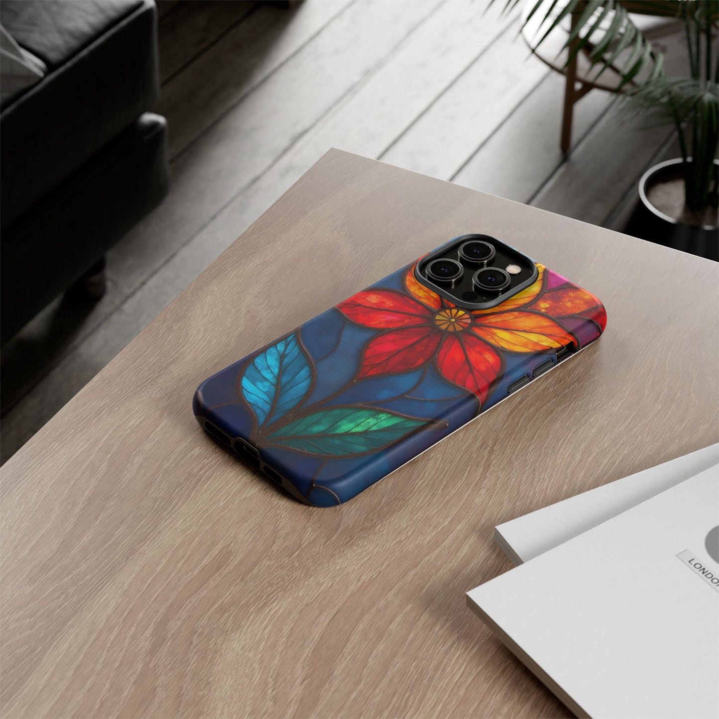 Radiant Blossom: Red and Orange Floral Elegance