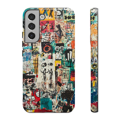 Basquiat Phone Cover – Artistic Modern Graffiti Style - iPhone, Samsung & Google Pixel Cover - Artistic Painting Case,  Art Lover Gift