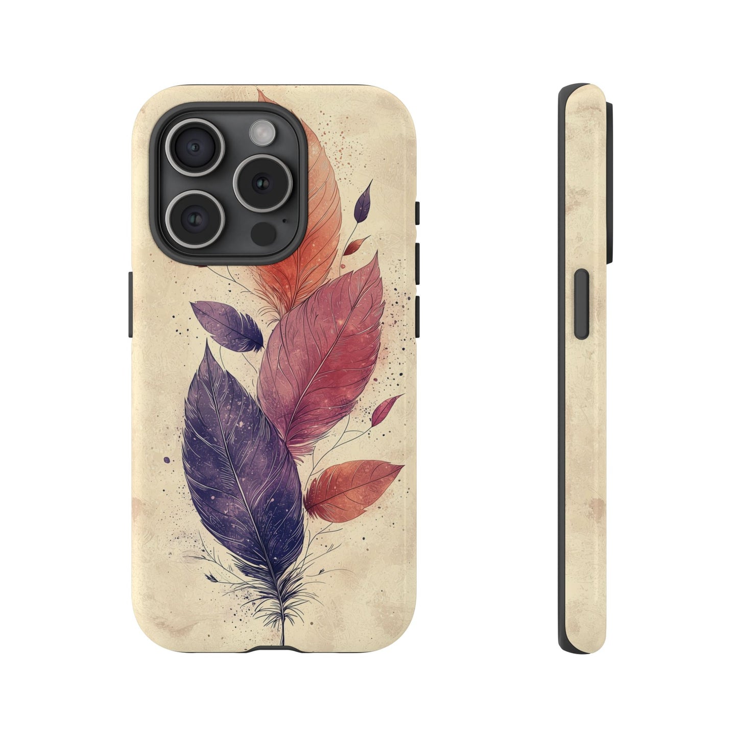 Boho Feather Bloom Phone Case for iPhone, Pixel & Samsung