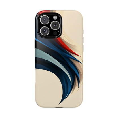 Crimson Flow – Abstract Motion Phone Case for iPhone, Samsung & Pixel