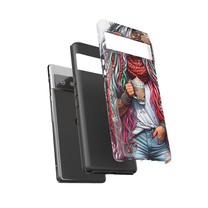 Boho Winter Queen – Cozy Dreads & Holiday Vibes Mobile Cover