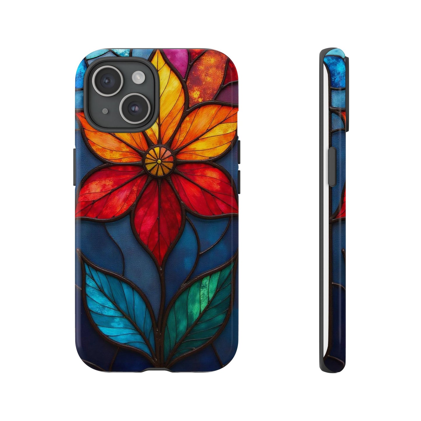 Radiant Blossom: Red and Orange Floral Elegance