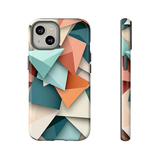 Origami Prism – Abstract Tri-Fold Geometry Phone Case – iPhone, Google Pixel, Samsung