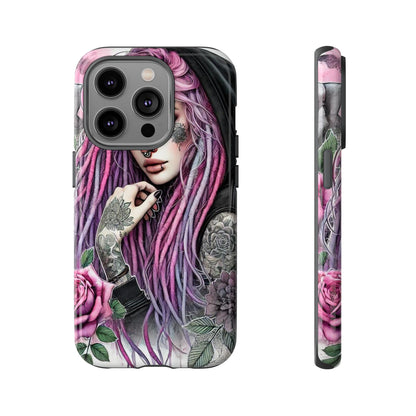 Gothic Rose Tattoo Art Mobile Case