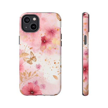 Blush Elegance Floral Mobile Case