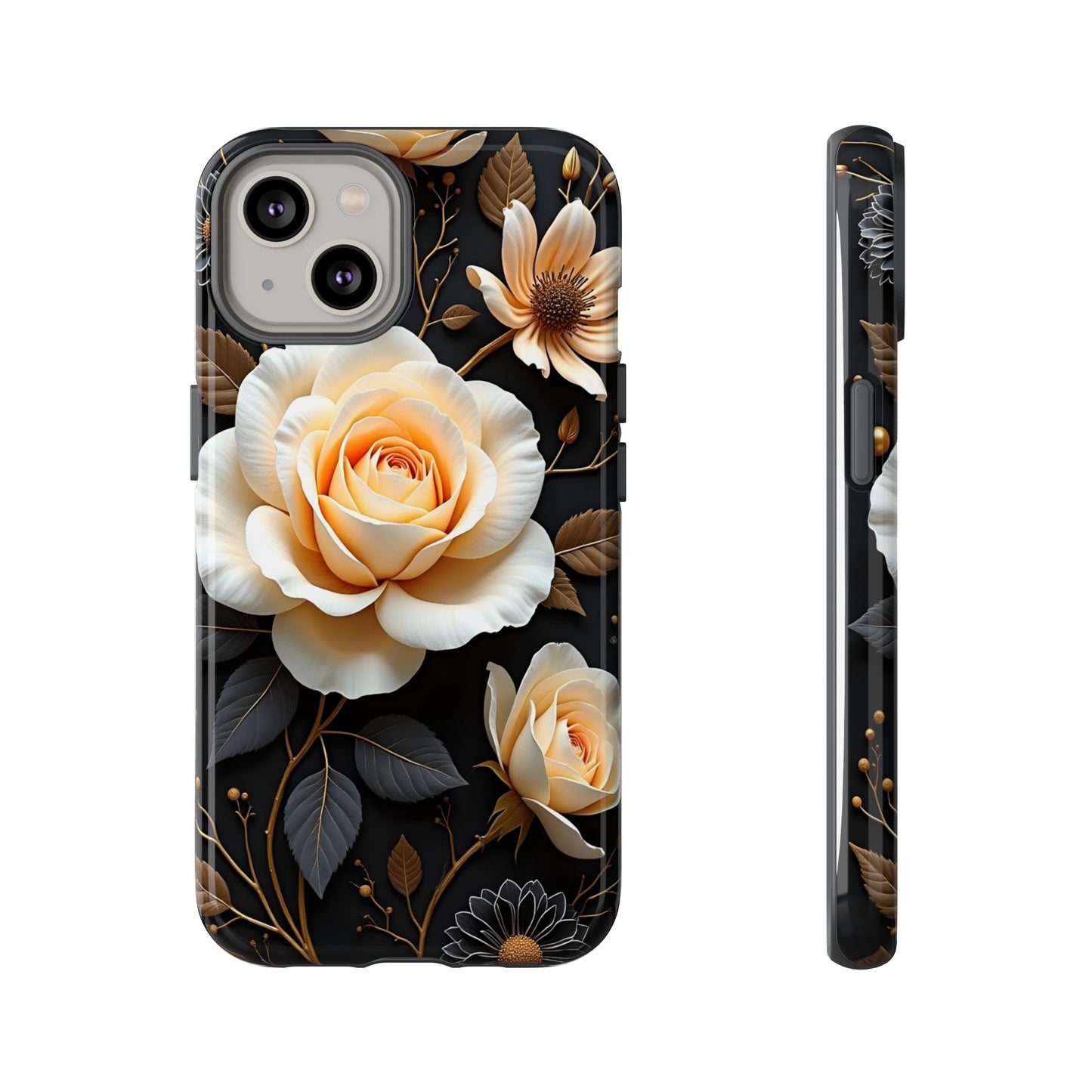 Elegant 3D Floral Design, Botanical Phone Case design for Iphone.