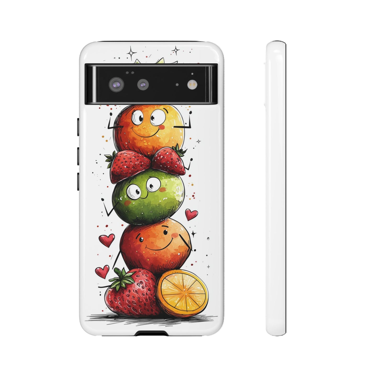Cute Fruit Stack Phone Case – Fun & Playful Anime Art for iPhone, Google Pixel & Samsung