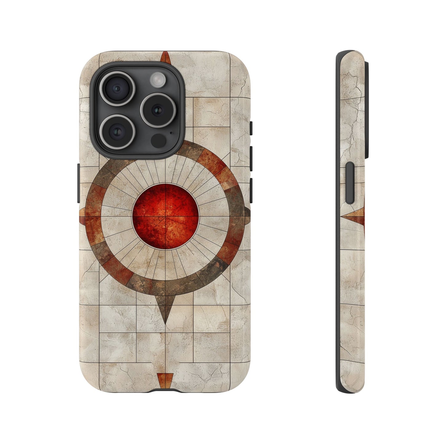 Boho Stone Compass Phone Case for iPhone, Pixel & Samsung