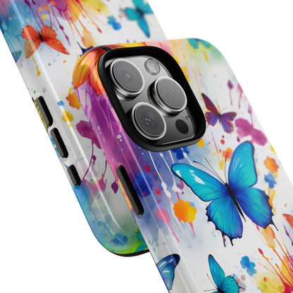 Vibrant Watercolor Butterfly Mobile Case