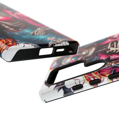 Neon Bones – Retro Skeleton & Vibrant Punk Aesthetic Mobile Cover