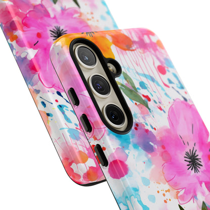 Vibrant Watercolor Floral Phone Case – Artistic & Colorful Design