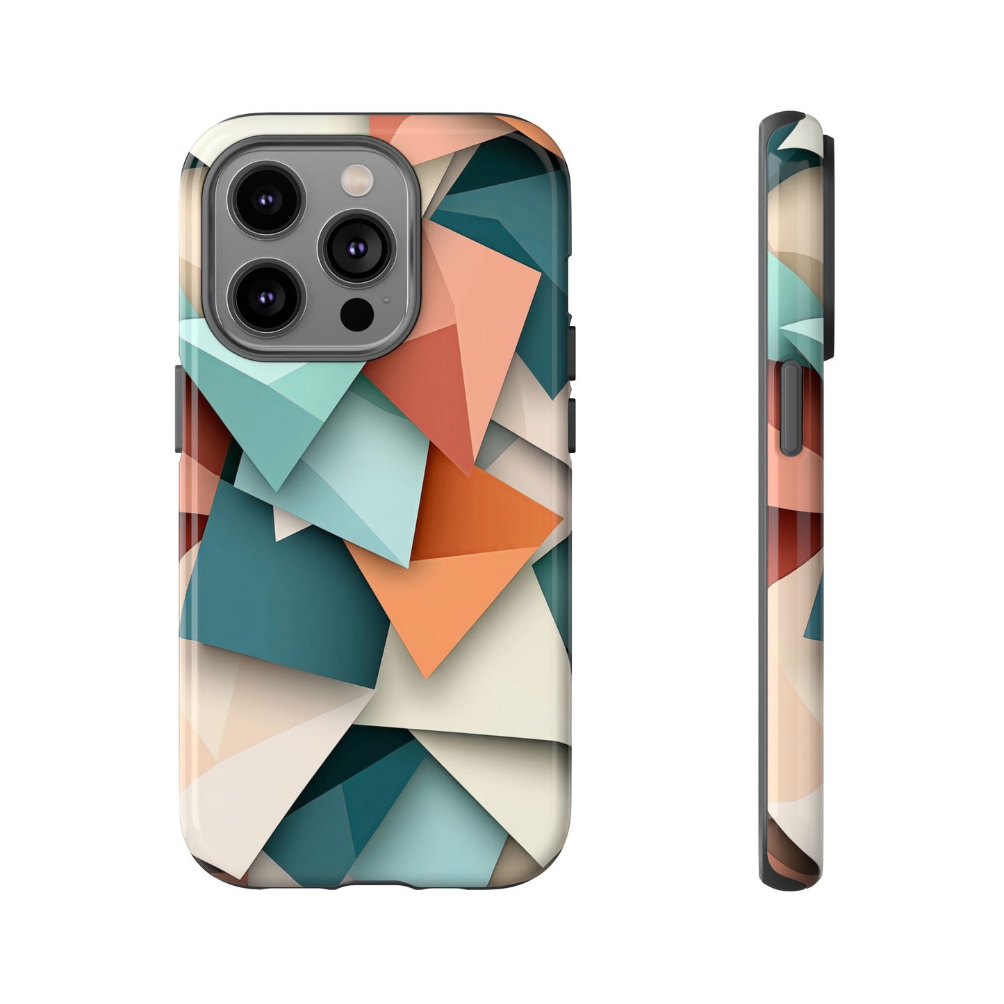 Origami Prism – Abstract Tri-Fold Geometry Phone Case – iPhone, Google Pixel, Samsung