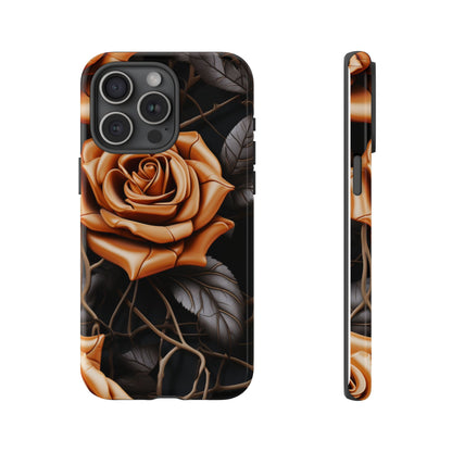Midnight Gold Rose Mobile Case