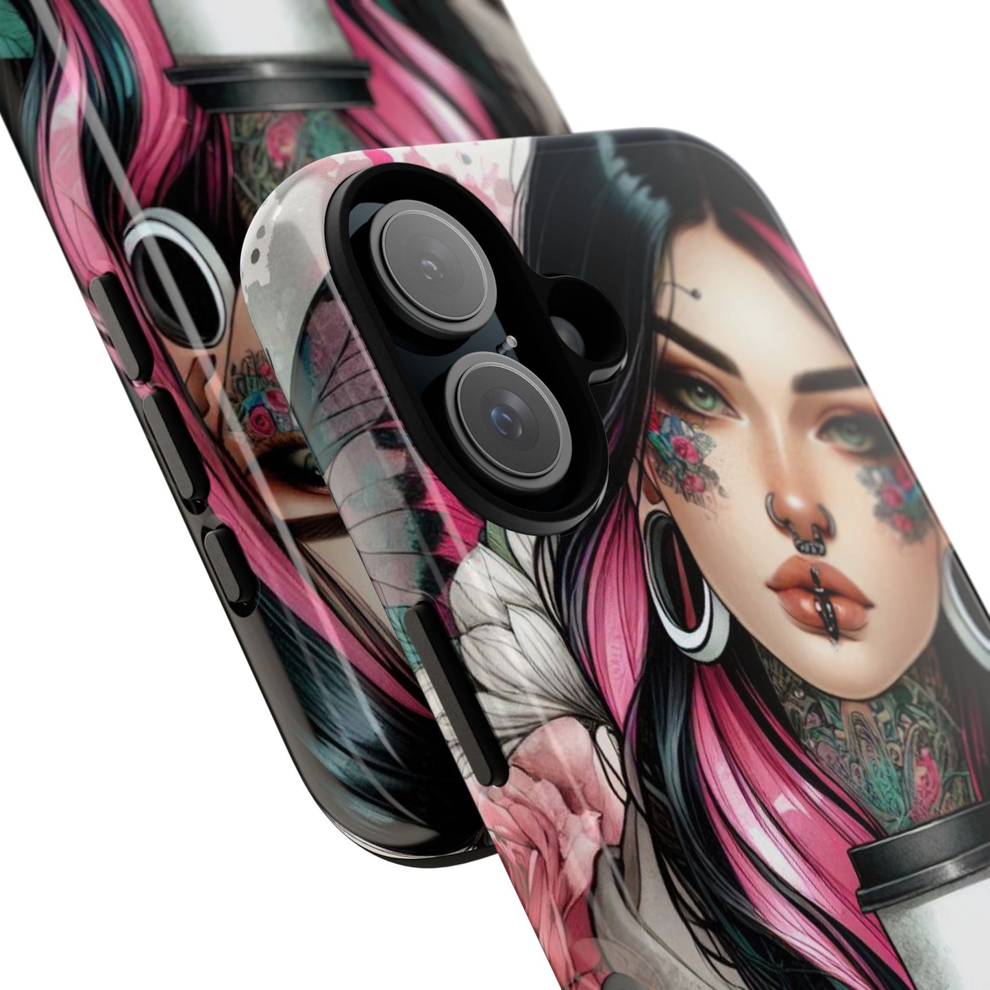 Tattooed Coffee Lover Art Mobile Case