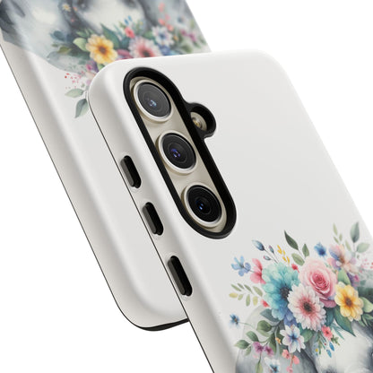 Floral Crown Elephant Mobile Cover – Elegant Watercolor Art