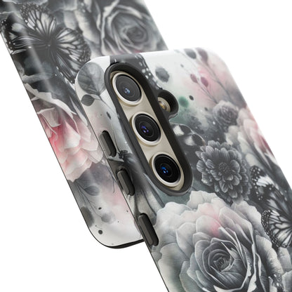 Ethereal Bloom – Floral & Butterfly Art Mobile Cover