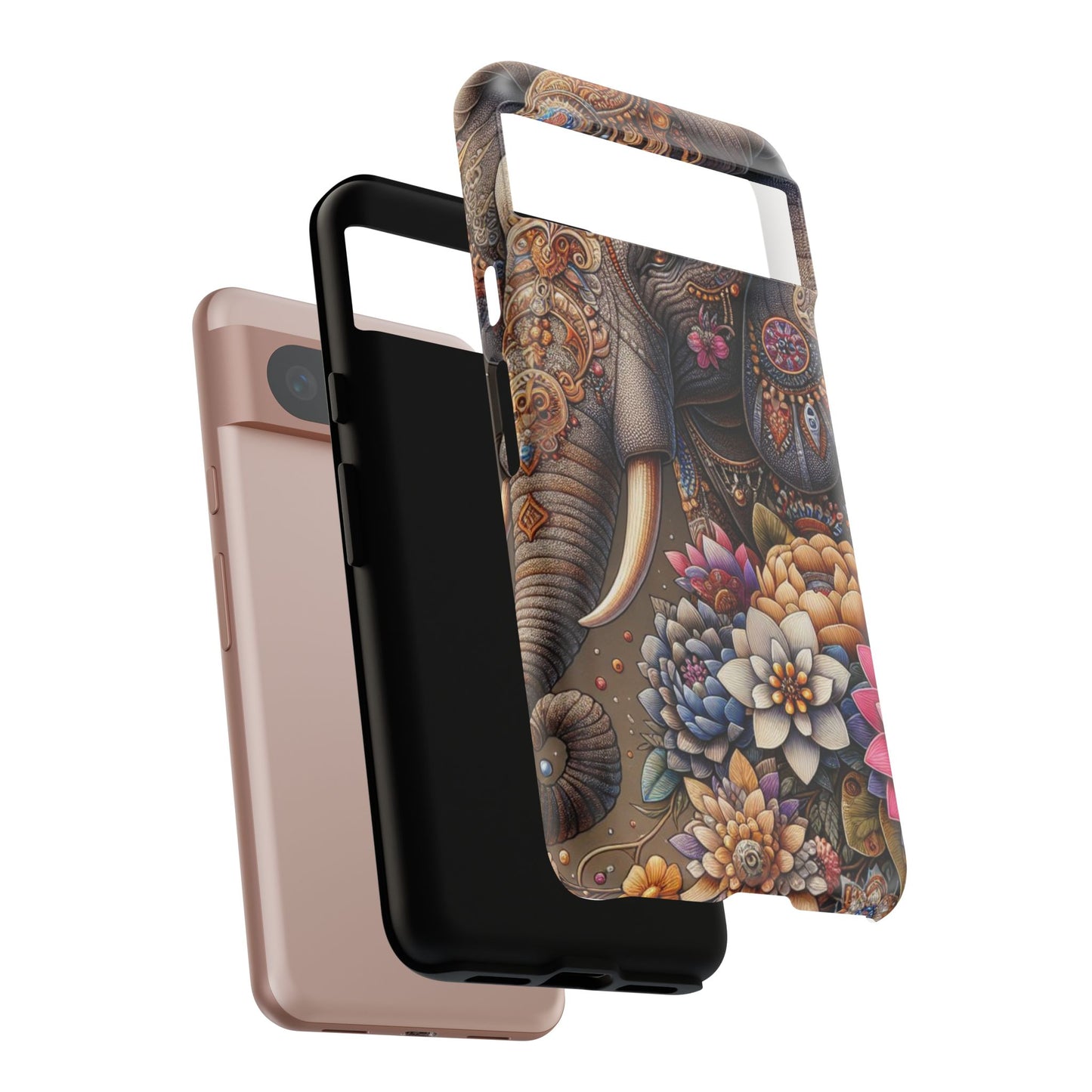 Royal Ornate Elephant Mobile Cover – Luxurious Bohemian Art