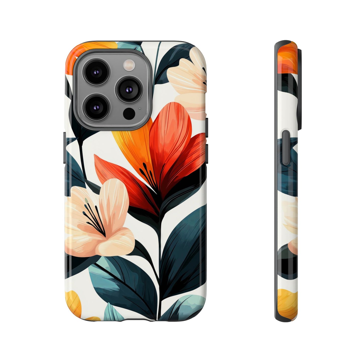 Sunset Garden Floral Case | Vibrant Bloom Design for iPhone, Pixel & Samsung