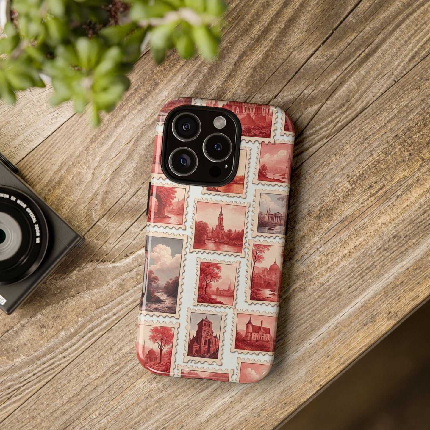 Vintage Postcard Stamps Phone Case