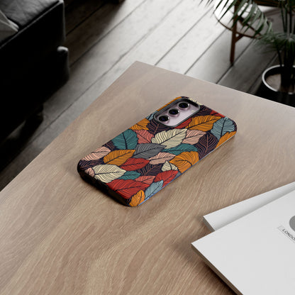 Colorful Abstract Leaves Pattern Design