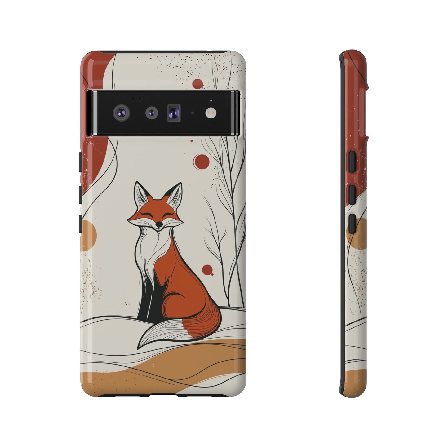 Smiling Fox: Playful Forest Charm Phone Case for iPhone, Samsung & Pixel
