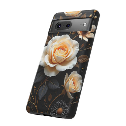 Elegant 3D Floral Design, Botanical Phone Case design for Iphone.