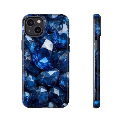 Blue Crystal Aesthetic Phone Case for iPhone, Google Pixel, Samsung