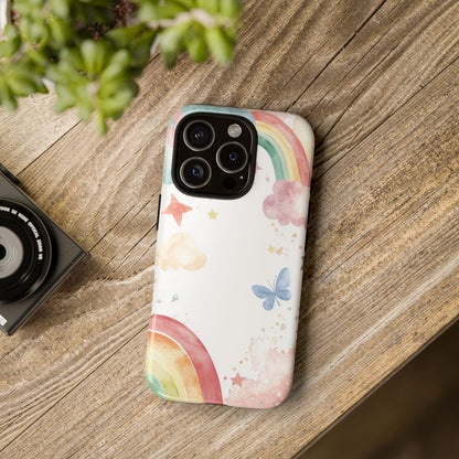 Dreamy Skies & Rainbows Watercolor Phone Case for iPhone, google Pixel & Samsung