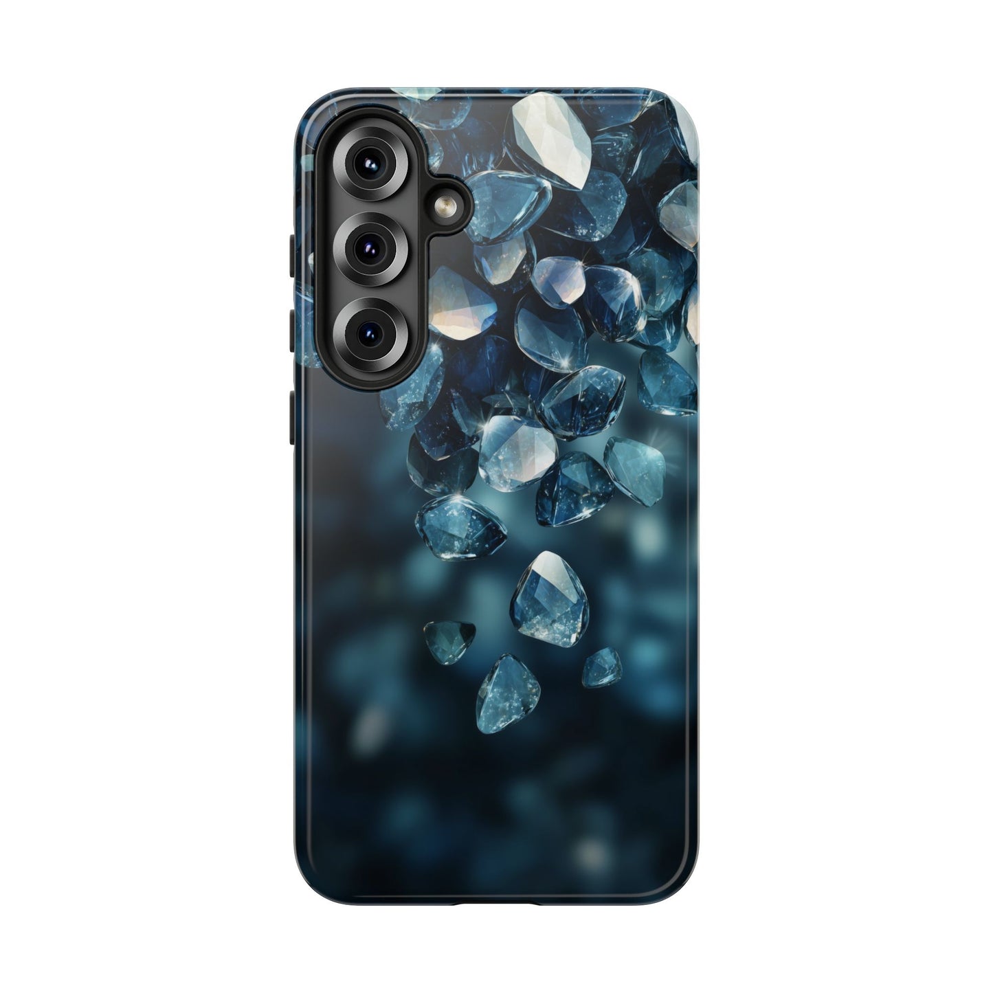 Blue Crystal Aesthetic Phone Case for iPhone, Google Pixel, Samsung