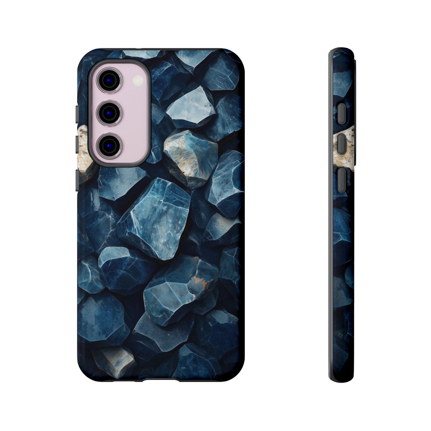 Mystic  Blue Crystals Print Phone Case for iPhone, Google Pixel, Samsung