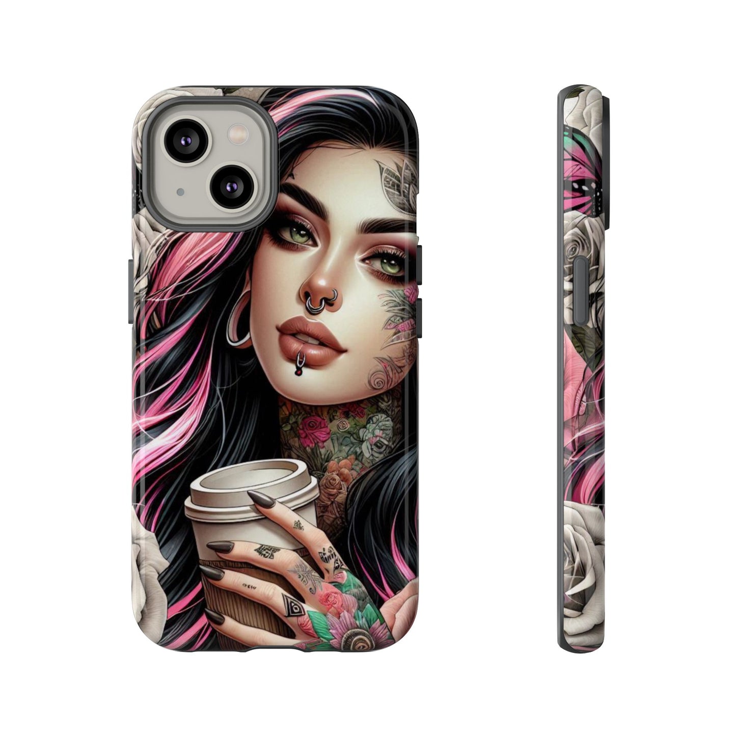 Gothic Rose Coffee Queen Mobile Case