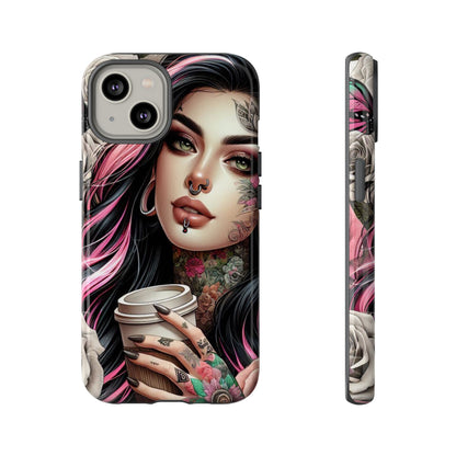 Gothic Rose Coffee Queen Mobile Case