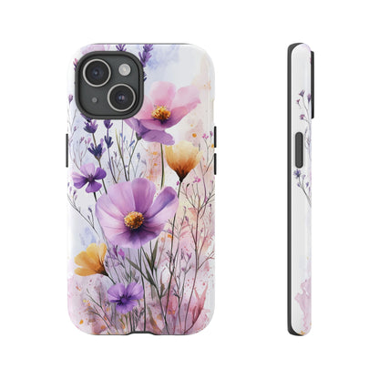 Wildflower Symphony Watercolor Phone Case for iPhone, google Pixel & Samsung