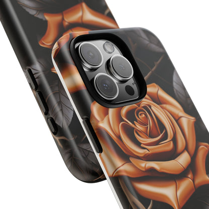 Midnight Gold Rose Mobile Case