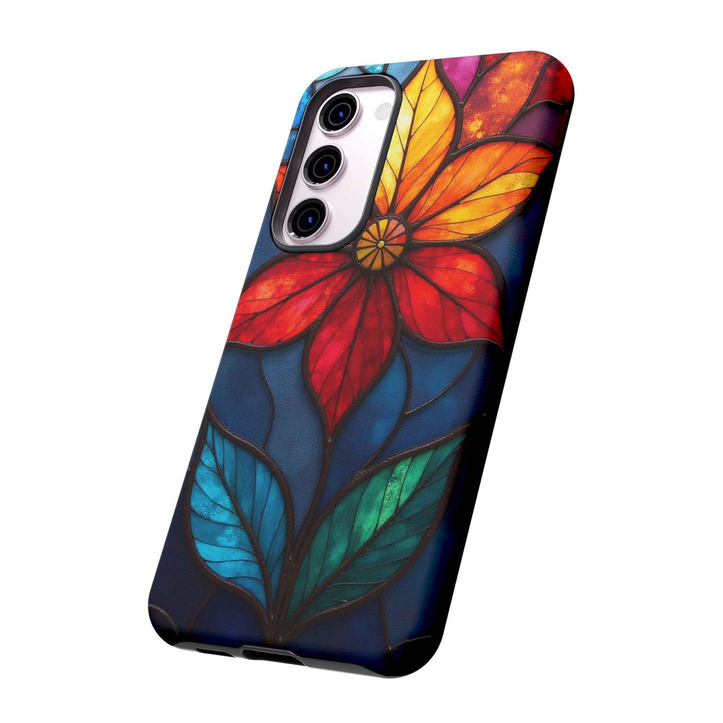 Radiant Blossom: Red and Orange Floral Elegance