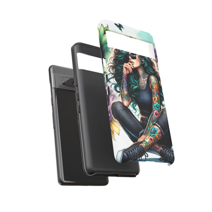 Urban Wildflower – Edgy Tattooed Beauty Mobile Cover